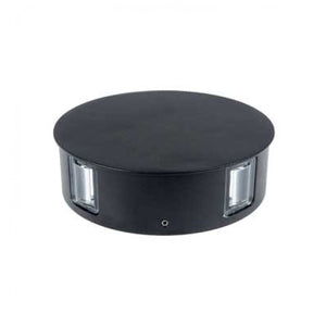 Lampada LED 4W da parete rotondo nero wall light bianco caldo 3000K IP65 - SKU 8215