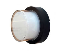 Lampada LED 7W bianco caldo 3000K corpo tondo nero waterproof IP65 - sku 8611