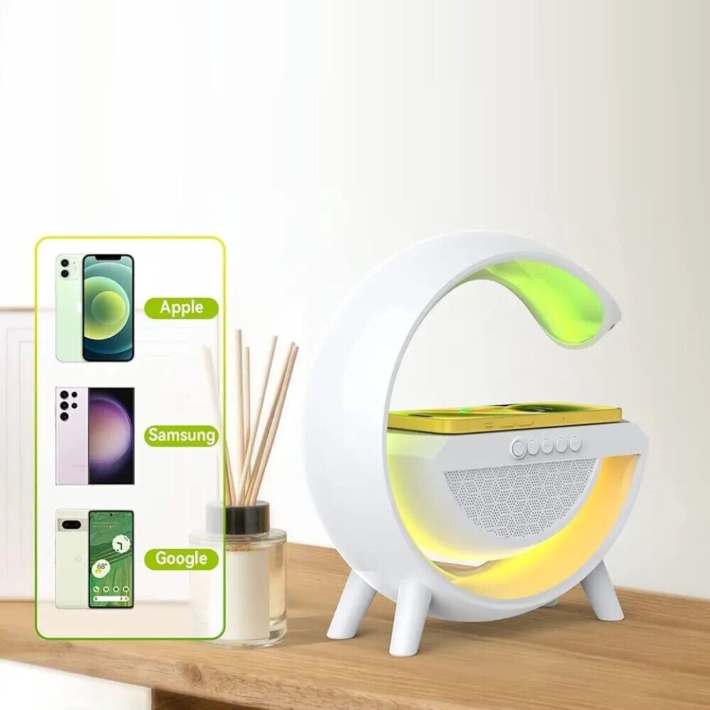 Lampada LED RGB con ricarica wirelless bluetooth Speaker Ricaricabile radio fm