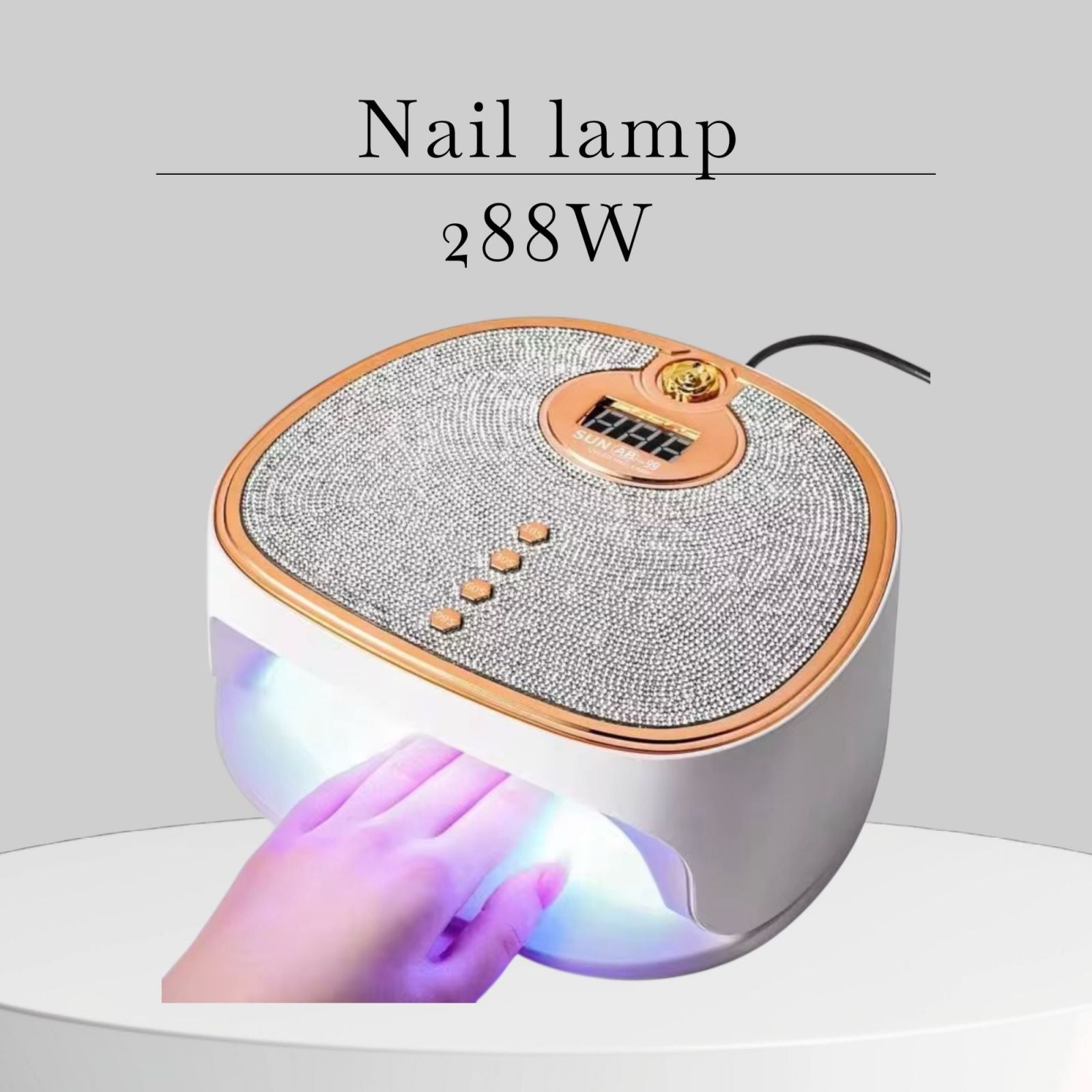 Lampada LED UV 288W  45 LED 4 Timer Asciugatura Rapida colore casuale  681584