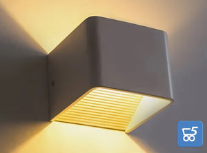 Lampada LED da parete per interni bianca con luce gialla 2200-2400K 5W 85-265V