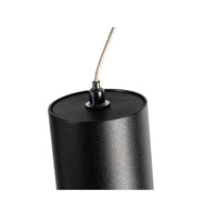 Lampada Led A Sospensione A Cilindro 5W Colore Nero Luce Caldo 2700K Angolo 30 Gradi CRI 90