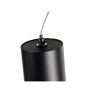 Lampada Led A Sospensione A Cilindro 5W Colore Nero Luce Caldo 2700K Angolo 30 Gradi CRI 90