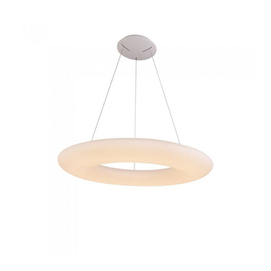 Lampada Led A Sospensione Design Moderno Rotonda Colore Bianco Diametro 910mm 105W 3000K Dimmerabile Triac Dimmer SKU-40101