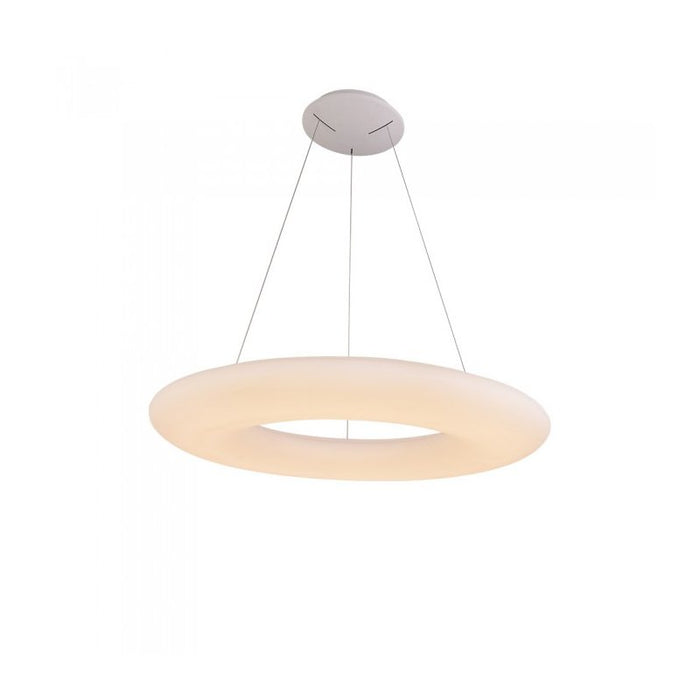 Lampada Led A Sospensione Design Moderno Rotonda Colore Bianco Diametro 910mm 105W 3000K Dimmerabile Triac Dimmer SKU-40101