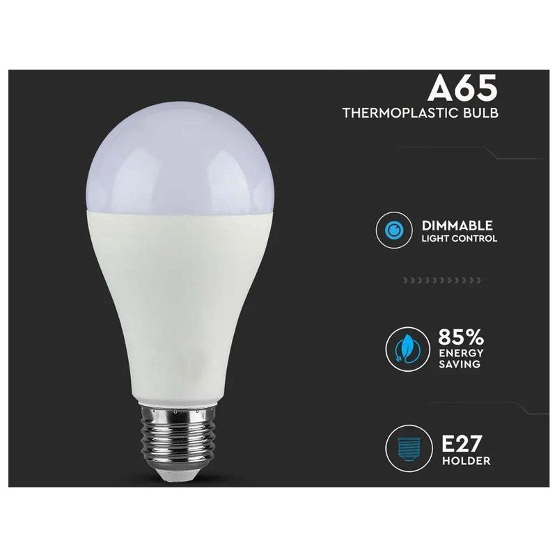 Lampada Led E27 A65 17W 1521 LM Neutro 4000K Dimmerabile Chip Samsung SKU-20189