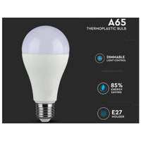 Lampada Led E27 A65 17W 1521 LM Neutro 4000K Dimmerabile Chip Samsung SKU-20189