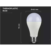 Lampada Led E27 A65 17W 1521lm Bianco Neutro 4000K Bulbo Sfera SKU-4457