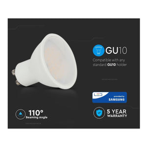 Lampada Led GU10 10W 1000LM 220V 110 Gradi Caldo 3000K Diffusore Opale Chip Smd Garanzia 5 Anni SKU-218781
