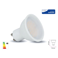 Lampada Led GU10 10W 1000LM 220V 110 Gradi Neutro 4000K Diffusore Opale Chip Smd Samsung Garanzia 5 Anni SKU-218791