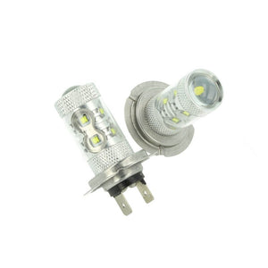 Lampada Led H7 PX26d 30W 12V Per Fendinebbia Super Potente e Bianco Xenon 6 Smd Cree Da 5W