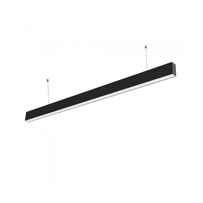 Lampada Led Lineare A Sospensione Slim 120cm 40W Corpo Nero Neutro 4000K Allungabile Chip Samsung SKU-21374