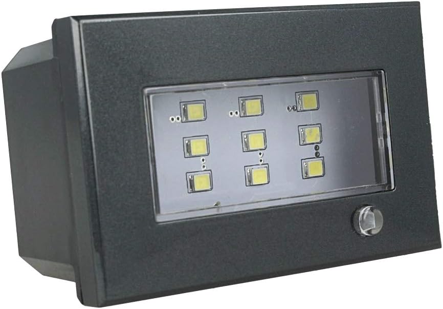 Lampada Led Segnapasso 3M 220V Con Sistema Emergenza Nero Compatibile con Bticino Axolute