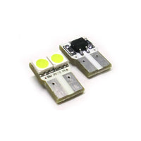 Lampada Led T10 W5W 2 Smd 5050 No Polarita Luci Targa Portiere Auto 12V Bianco
