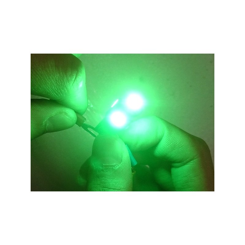 Lampada Led T10 W5W 5 Smd 5050 Colore Verde Luci Di Posizione 12V