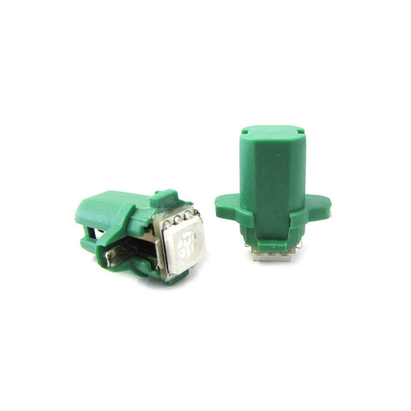 Lampada Led T5 B8.3D B8,3D Colore Verde Green Luci Cruscotto e Strumentazione 12V