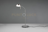 MONZA LAMPADA DA STUDIO LED 12W 1400lm, 2300+3000+4000K CON 2 SNODI FLESSIBILI ACCIAIO E CROMO DIMMERABILE H.57CM