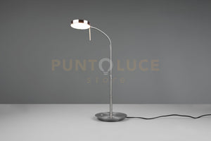 MONZA LAMPADA DA STUDIO LED 12W 1400lm, 2300+3000+4000K CON 2 SNODI FLESSIBILI ACCIAIO E CROMO DIMMERABILE H.57CM