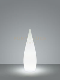 PALMAS LAMPADA DA APPOGGIO DA ESTERNO GOCCIA RGB E BIANCO RICARICABILE CON TELECOMANDO MULTIFUNZIONE D. 25CM X H. 80CM IP54 LED  3W 90lm, 3000K