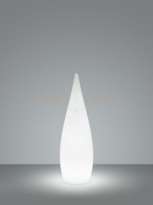 PALMAS LAMPADA DA APPOGGIO DA ESTERNO GOCCIA RGB E BIANCO RICARICABILE CON TELECOMANDO MULTIFUNZIONE D. 25CM X H. 80CM IP54 LED  3W 90lm, 3000K