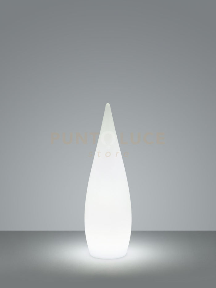 PALMAS LAMPADA DA APPOGGIO DA ESTERNO GOCCIA RGB E BIANCO RICARICABILE CON TELECOMANDO MULTIFUNZIONE D. 25CM X H. 80CM IP54 LED  3W 90lm, 3000K