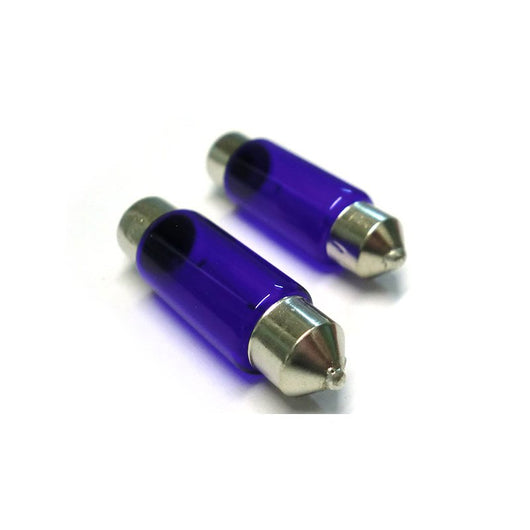 Lampada Alogena T11 C5W 12V 5W Siluro 36mm SV8.5 Effetto Xenon Bianco Interni Targa