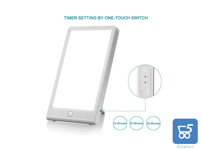 Lampada Tablet per Terapia della Luce Naturale 5500K 5W e 10W Casa Lavoro Touch Timer