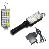 Lampada Torcia Lavoro Base Calamitata Portatile 34 LED ricaricabile 37606