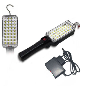 Lampada Torcia Lavoro Base Calamitata Portatile 34 LED ricaricabile 37606