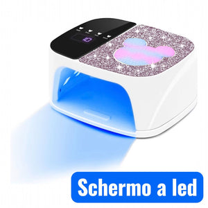 Lampada UV Led Touch Screen Ricaricabile 168W 36 LED Asciugatura Rapida S80
