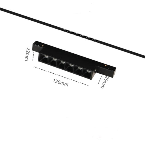 Lampada a Griglia LED Luce Naturale 4200k Magnetica 48V DC 6W per Binario ad  Incasso (GS-6)