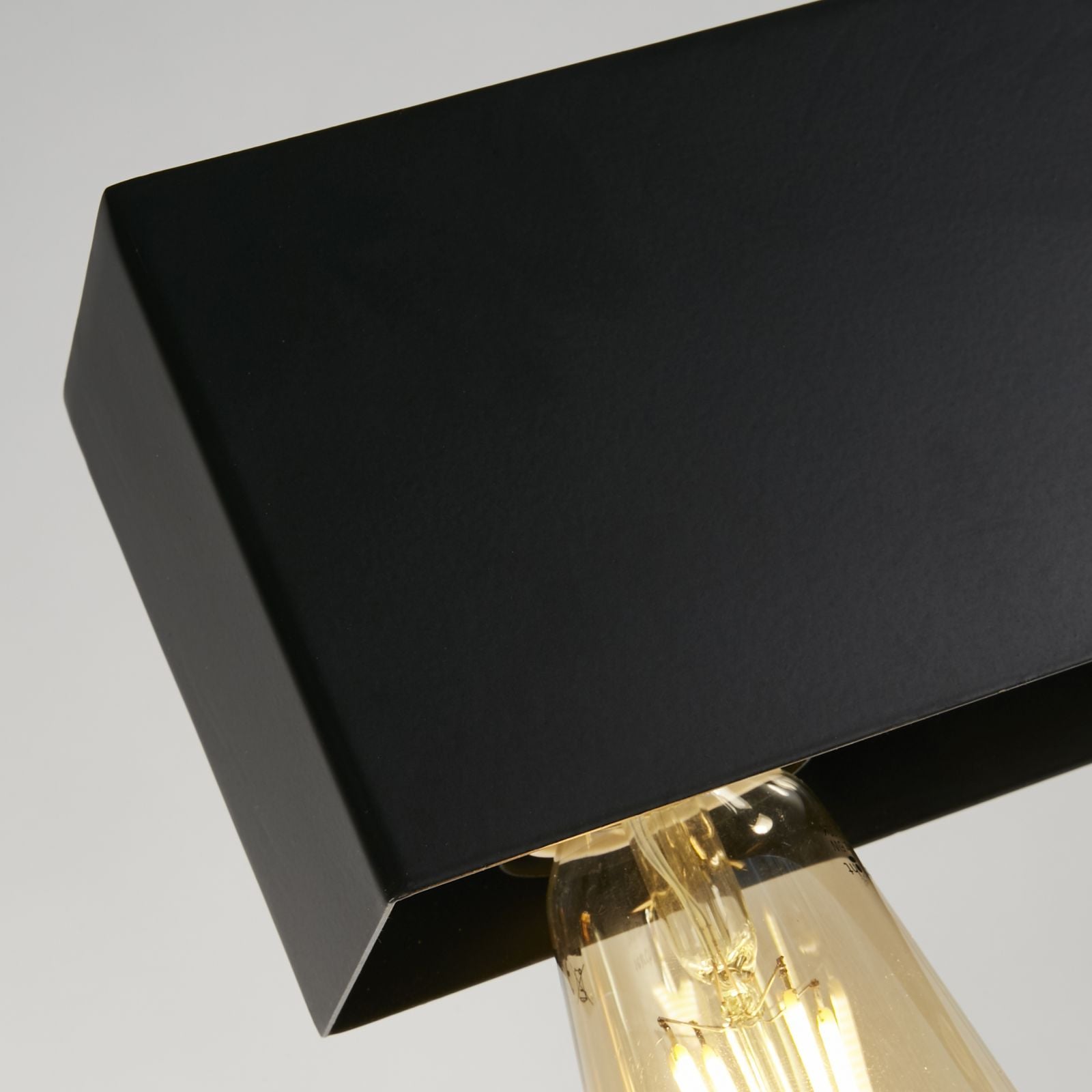 Lampada a sospensione Piano 5Lt Diner Bar - Metallo nero opaco