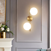 Lampada con Sfere da parete attacco 2xG9