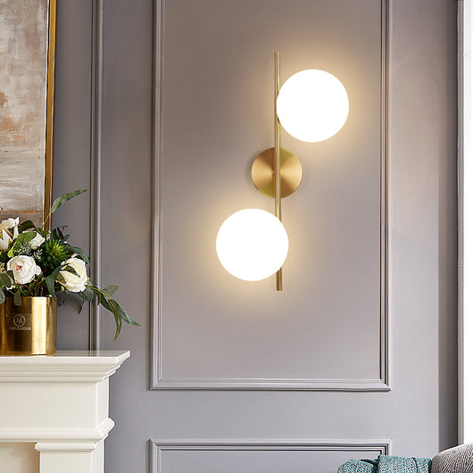 Lampada con Sfere da parete attacco 2xG9