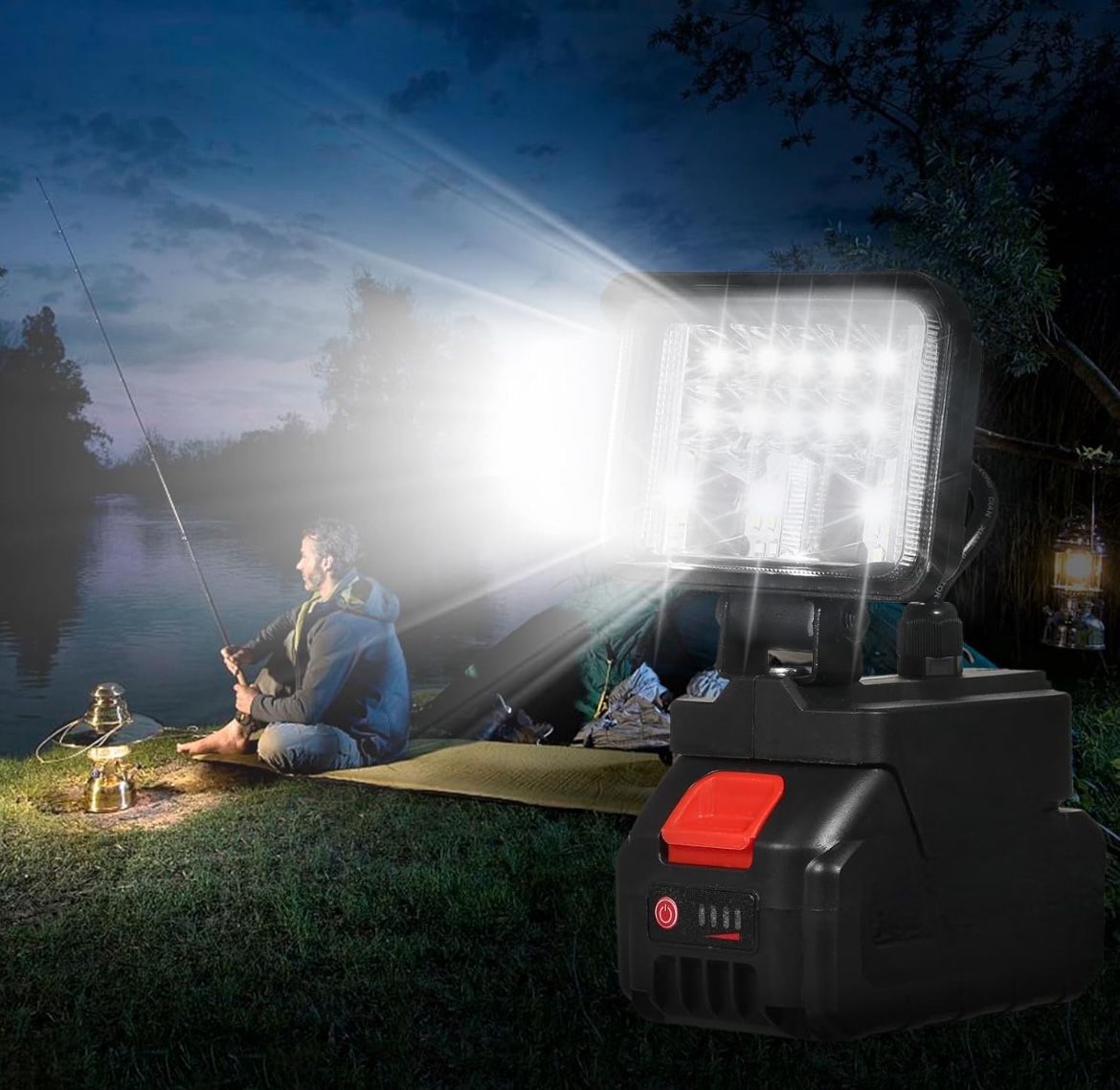 Lampada da Lavoro Faro Portatile Led Ricaricabile illuminazione esterna MLS0608