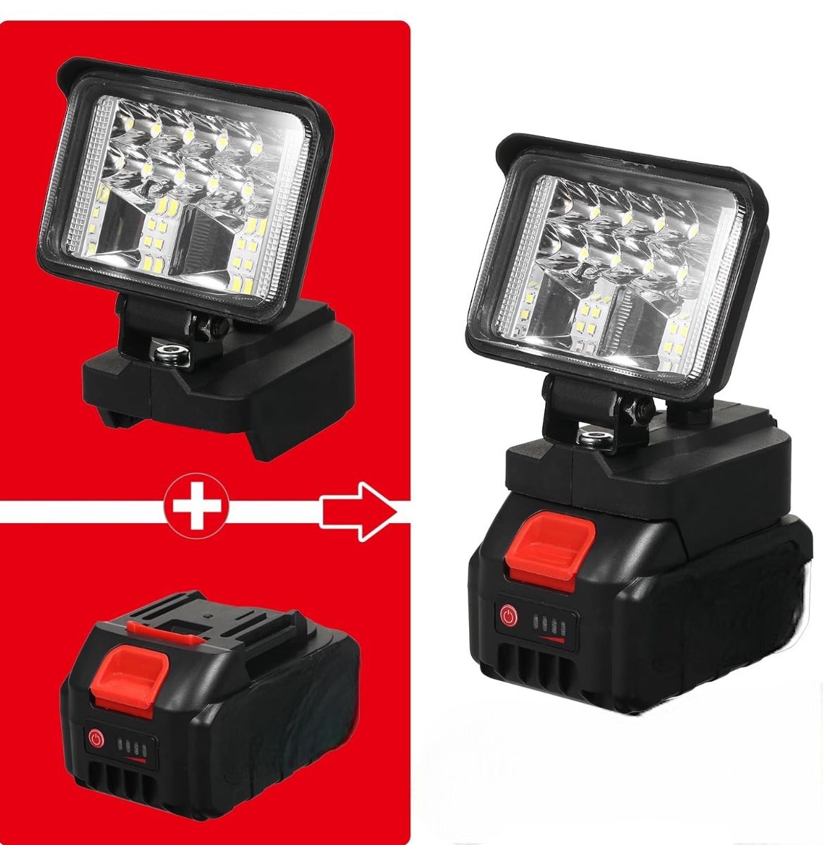 Lampada da Lavoro Faro Portatile Led Ricaricabile illuminazione esterna MLS0608