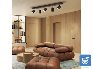 Lampada da Parete e Soffitto con 5 Lampadine GU10 2700K Bianco Caldo 550LM 6W