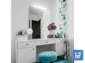 Lampada da Specchio Bagno a LED 40 cm 10W 1200lm Luce Bianca Neutra 4000K Impermeabile IP44 Applique 230V Classe II (Senza Interruttore)