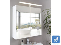 Lampada da Specchio Cromata Lunghezza 60 cm a LED Protezione Schizzi IP44 Luce Calda 1680 lumen - ESPOSTA NO CONFEZIONE