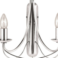 Lampada da parete Maypole 2Lt - Metallo argento satinato