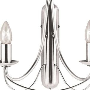 Lampada da parete Maypole 2Lt - Metallo argento satinato