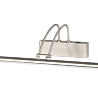 Lampada da quadro Majorca - Metallo argento satinato