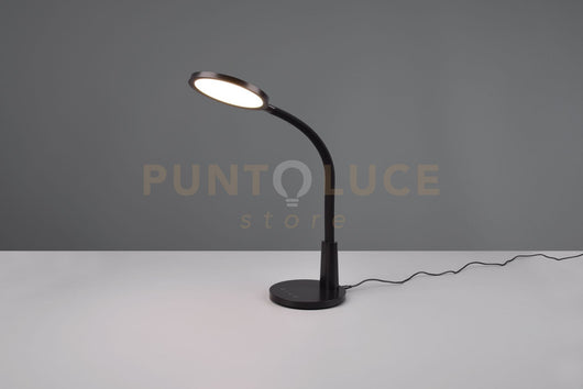 SALLY LAMPADA DA STUDIO LED 8,4W 830lm, 4000K NERA FLESSIBILE CON CONTROLLO TOUCH MULTIFUNZIONE E TIMER H. 36CM