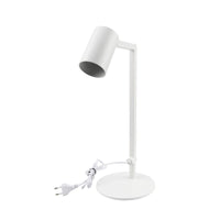 Lampada LED da tavolo scrivania comodino GU10 elegante moderna luce orientabile salotto ufficio camera albergo 230V BIANCO