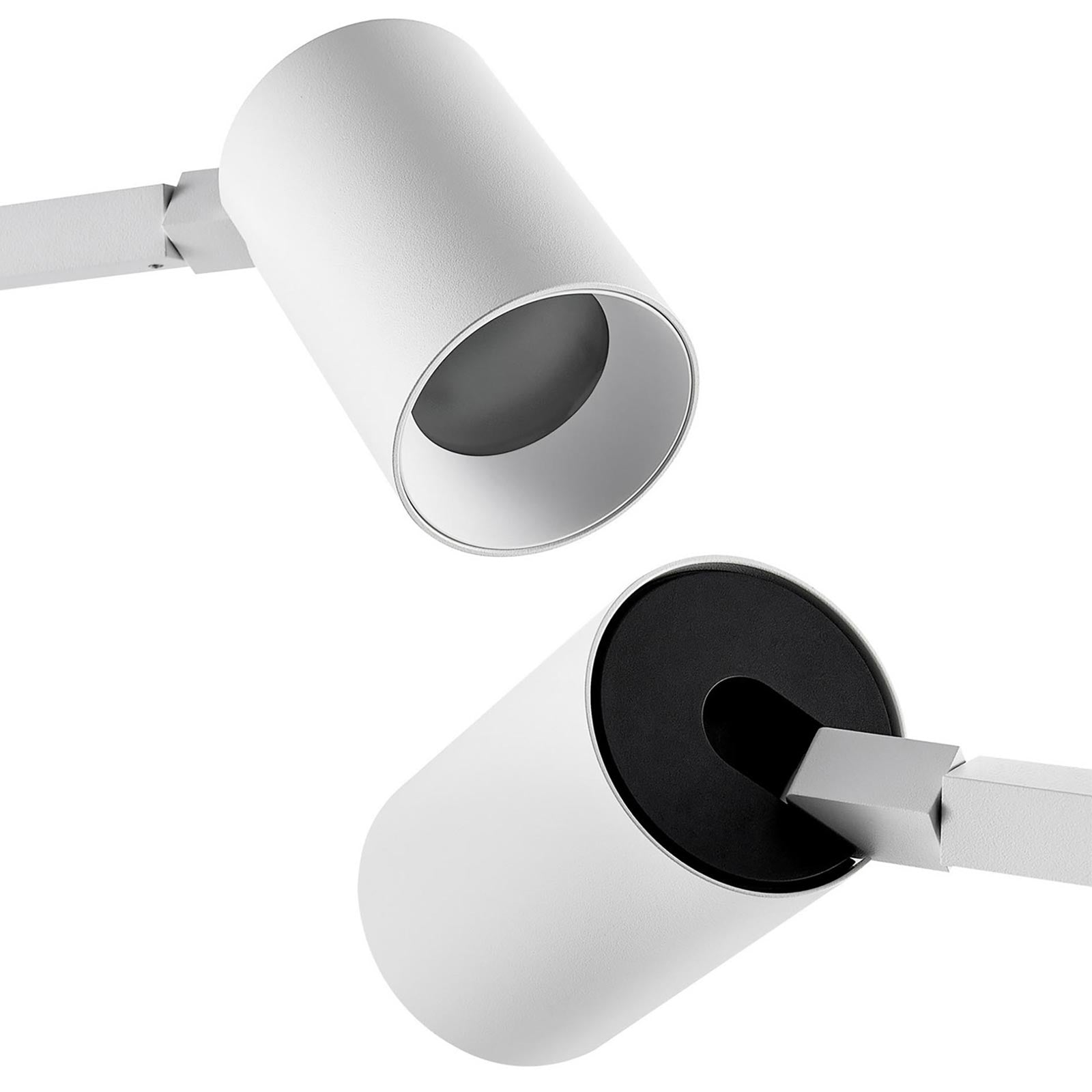 Lampada LED da tavolo scrivania comodino GU10 elegante moderna luce orientabile salotto ufficio camera albergo 230V BIANCO