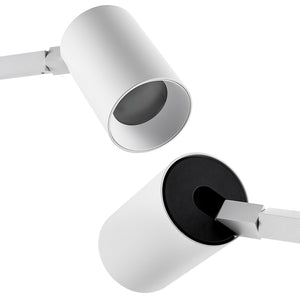 Lampada LED da tavolo scrivania comodino GU10 elegante moderna luce orientabile salotto ufficio camera albergo 230V BIANCO