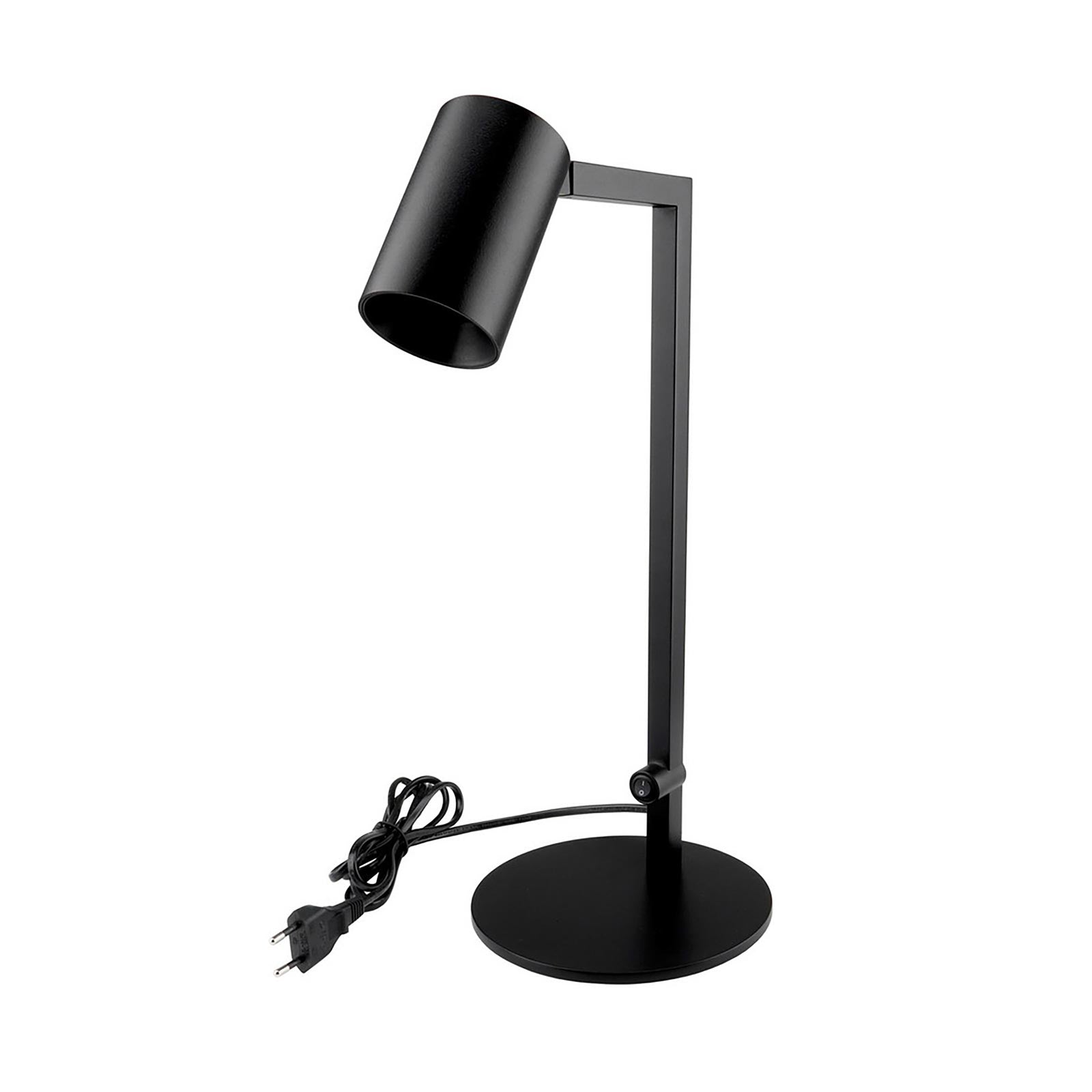 Lampada LED da tavolo scrivania comodino GU10 elegante moderna luce orientabile salotto ufficio camera albergo 230V NERO