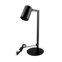 Lampada LED da tavolo scrivania comodino GU10 elegante moderna luce orientabile salotto ufficio camera albergo 230V NERO