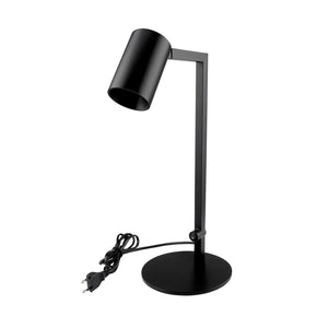 Lampada LED da tavolo scrivania comodino GU10 elegante moderna luce orientabile salotto ufficio camera albergo 230V NERO
