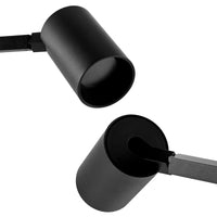 Lampada LED da tavolo scrivania comodino GU10 elegante moderna luce orientabile salotto ufficio camera albergo 230V NERO